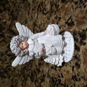 Christmas angel Lamb and basket